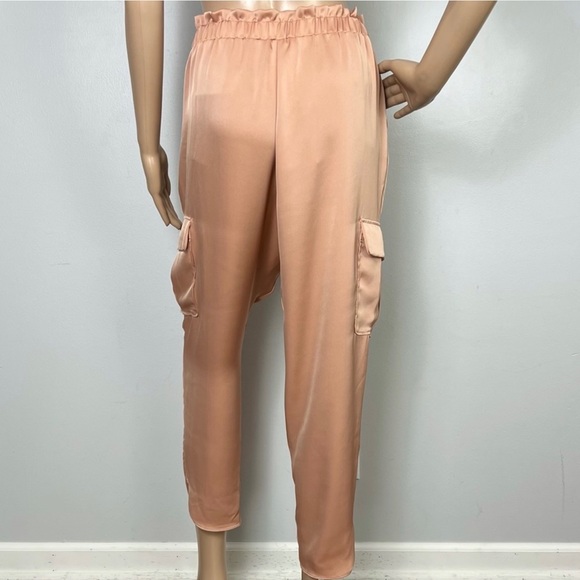NEW RAMY BROOK PINK SATIN PANTS - Picture 7 of 9